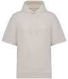 NS406 Native Spirit Unisex French Terry Short Sleeve Hooded Sweatshirt Ivory colour image
